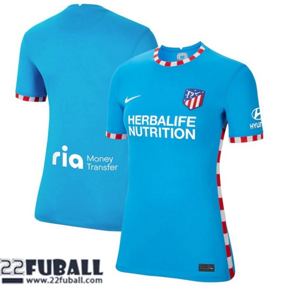 Fussball Trikots Atletico Madrid Ausweichtrikot Damen 21 22