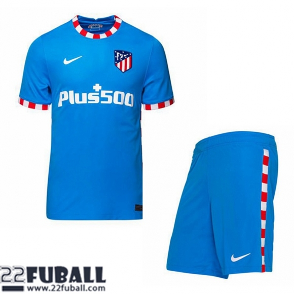 Fussball Trikots Atletico Madrid Ausweichtrikot Kinder 21 22