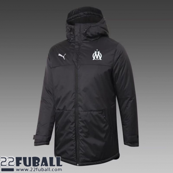 Daunenjacke Olympique Marseille Schwarz Herren 21 22 DD19