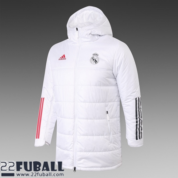 Daunenjacke Real Madrid Weiß Herren 21 22 DD44