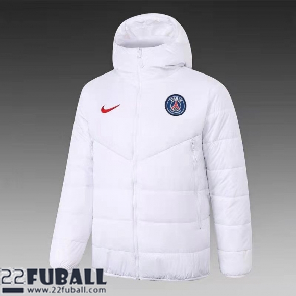 Daunenjacke PSG Paris Weiß Herren 21 22 DD45