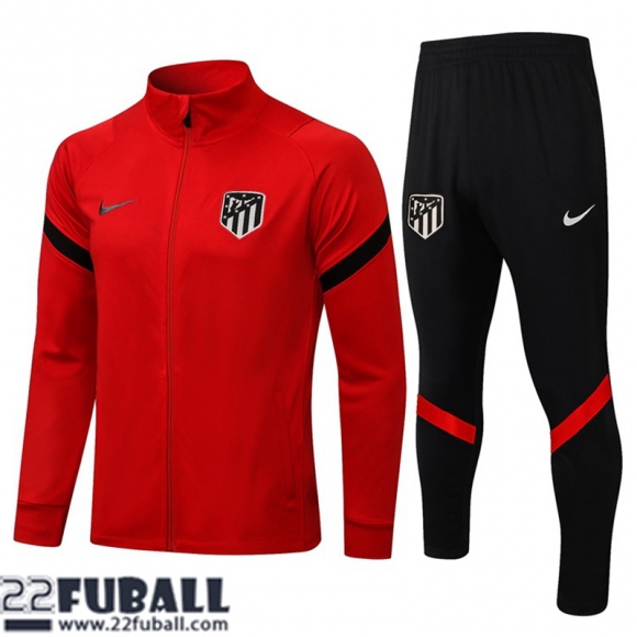 Sweatjacke Atletico Madrid rot Herren 21 22 JK145