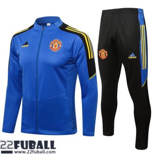 Sweatjacke Manchester United Blau Herren 21 22 JK151