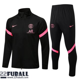 Sweatjacke PSG Paris Schwarz Herren 21 22 JK155