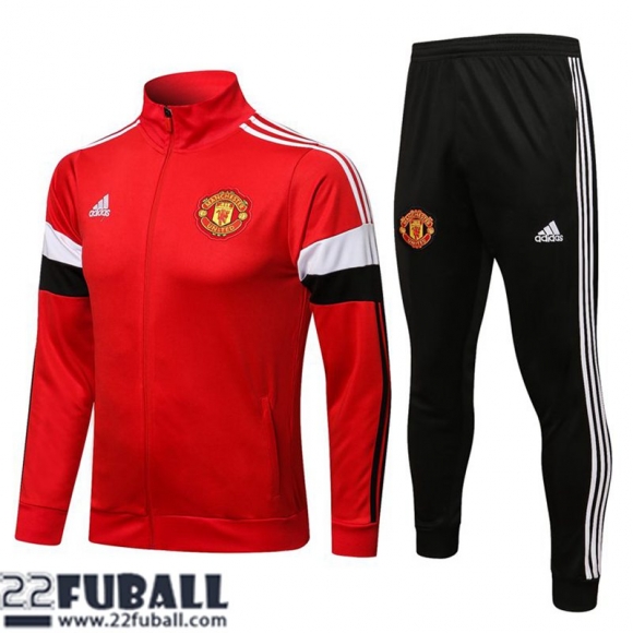 Sweatjacke Manchester United rot Herren 21 22 JK157