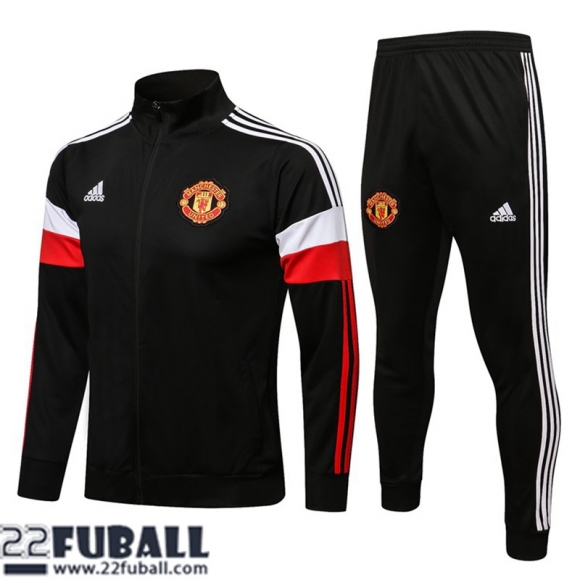 Sweatjacke Manchester United Schwarz Herren 21 22 JK158