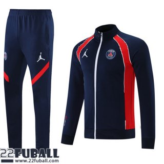 Sweatjacke PSG Paris blau-dunkelrot Herren 21 22 JK167