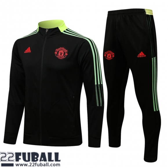 Sweatjacke Manchester United Schwarz Herren 21 22 JK208