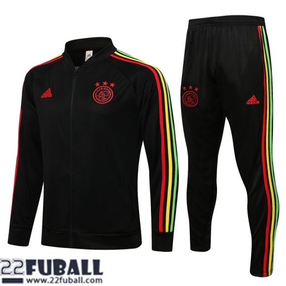 Sweatjacke Ajax Schwarz Herren 21 22 JK210