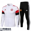 Sweatjacke Manchester United Weiß Herren 21 22 JK213