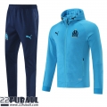 Sweatjacke Kapuzen Olympique Marseille Blau Herren 21 22 JK228