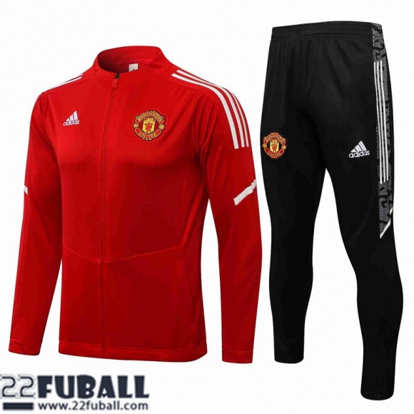 Sweatjacke Manchester United rot Herren 21 22 JK241