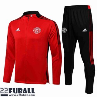 Sweatjacke Manchester United rot Herren 21 22 JK242