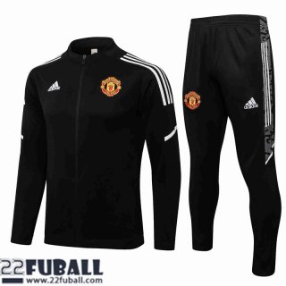 Sweatjacke Manchester United Schwarz Herren 21 22 JK243