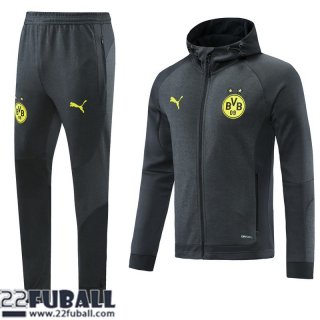 Sweatjacke Kapuzen Borussia Dortmund Dunkelgrau Herren 21 22 JK263