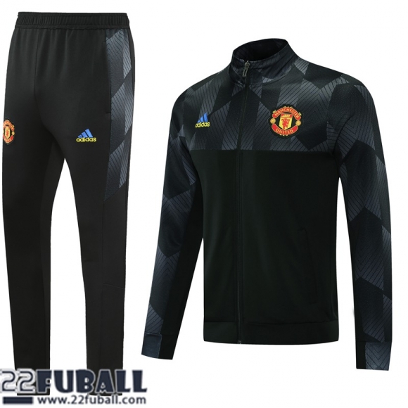 Sweatjacke Manchester United Schwarz Herren 21 22 JK271