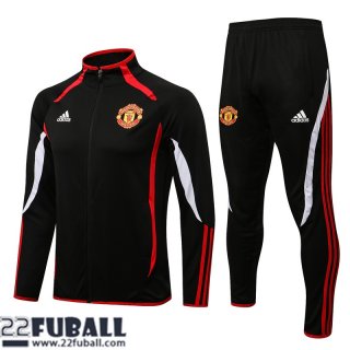 Sweatjacke Manchester United Schwarz Herren 21 22 JK276