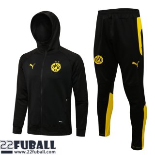 Sweatjacke Kapuzen Borussia Dortmund Schwarz Herren 21 22 JK294