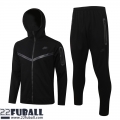 Sweatjacke Kapuzen Sport Schwarz Herren 21 22 JK298