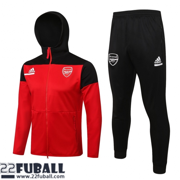 Sweatjacke Kapuzen Arsenal Schwarz Herren 21 22 JK299