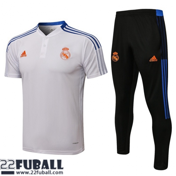 Poloshirts Real Madrid Weiß Herren 21 22 PL158