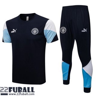 T-Shirt Manchester City Navy blau Herren 21 22 PL168