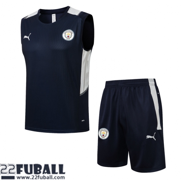 Sans manches Manchester City Schwarz Herren 21 22 PL217