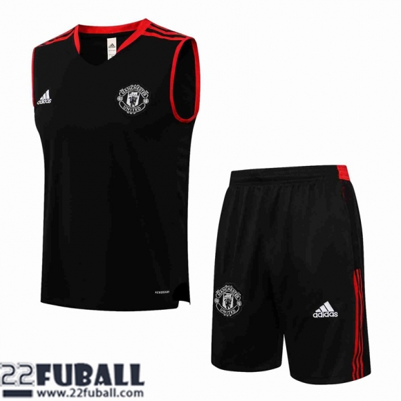 Sans manches Manchester United Schwarz Herren 21 22 PL225