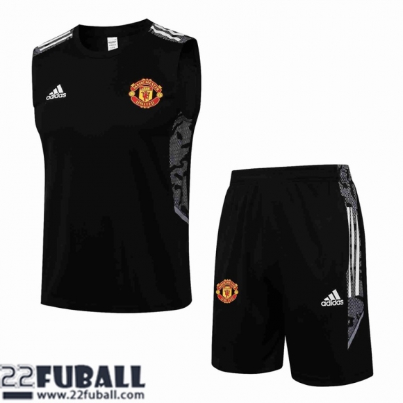 Sans manches Manchester United Schwarz Herren 21 22 PL229