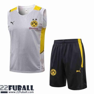 Sans manches Borussia Dortmund Weiß Herren 21 22 PL235