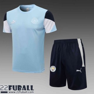 T-shirt Manchester City Himmelblau Herren 21 22 PL244