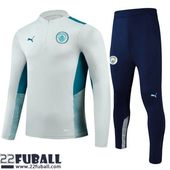 Trainingsanzug Manchester City Weiß Herren 21 22 TG121