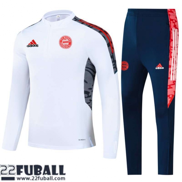 Trainingsanzug Bayern Munchen Weiß Herren 21 22 TG151