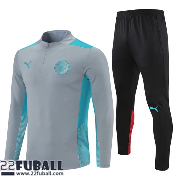 Trainingsanzug Manchester City Grau Herren 21 22 TG162