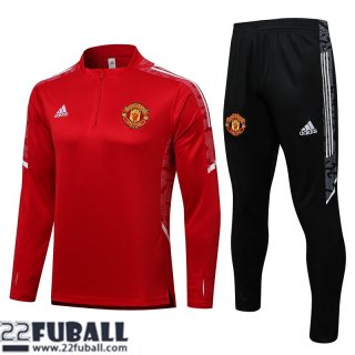 Trainingsanzug Manchester United rot Herren 21 22 TG176