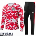 Trainingsanzug Manchester United rot-Weiss Herren 21 22 TG183