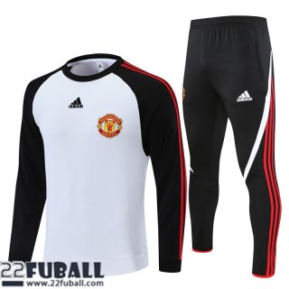 Trainingsanzug Manchester United Weiß Herren 21 22 TG215