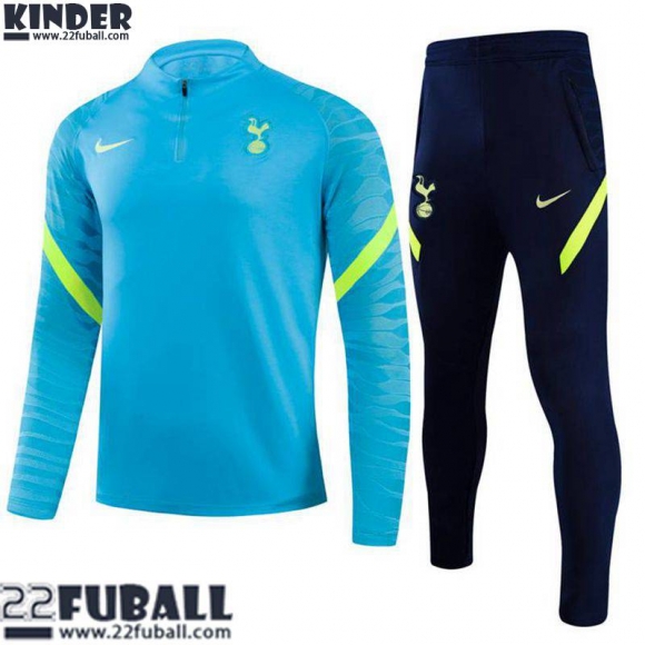 Trainingsanzug Tottenham Hotspur Himmelblau Kinder 21 22 TK106