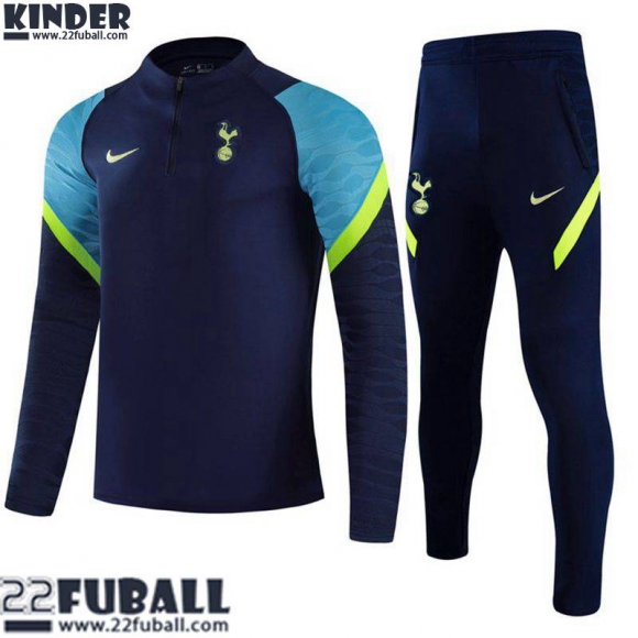 Trainingsanzug Tottenham Hotspur Dunkelblau Kinder 21 22 TK108