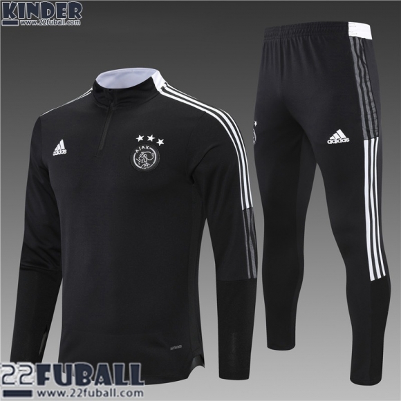 Trainingsanzug Ajax Schwarz Kinder 21 22 TK117