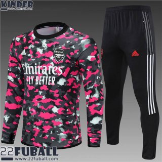 Trainingsanzug Arsenal rosa grau Kinder 21 22 TK119