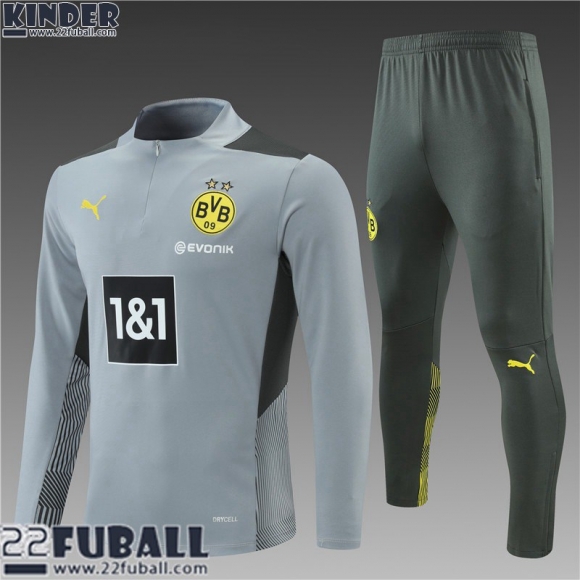 Trainingsanzug Borussia Dortmund Grau Kinder 21 22 TK126