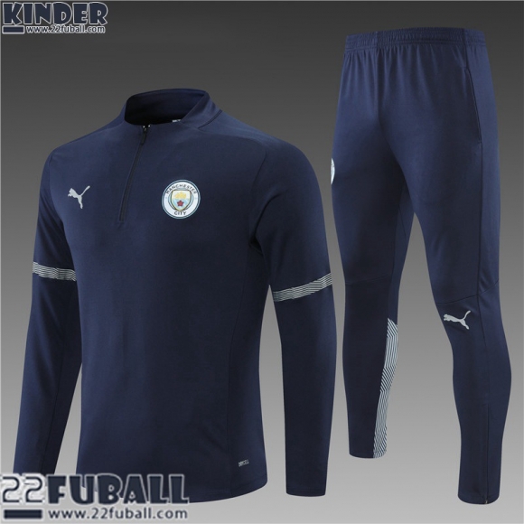 Trainingsanzug Manchester City Blau Kinder 21 22 TK137