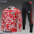 Trainingsanzug Manchester United Rot Grau Kinder 21 22 TK140