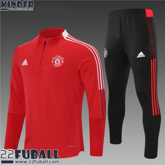 Trainingsanzug Manchester United rot Kinder 21 22 TK144