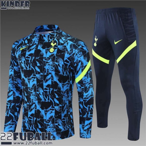 Trainingsanzug Tottenham Hotspur Dunkelblau Kinder 21 22 TK149