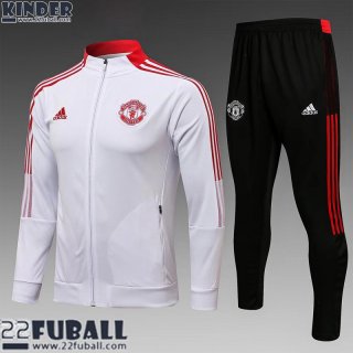 Sweatjacke Manchester United Weiß Kinder 21 22 TK160