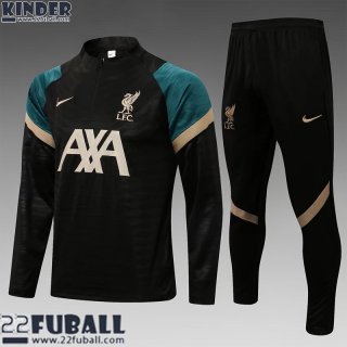 Trainingsanzug Liverpool Schwarz Kinder 21 22 TK163