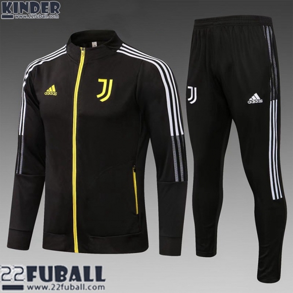 Sweatjacke Juventus Schwarz Kinder 21 22 TK168