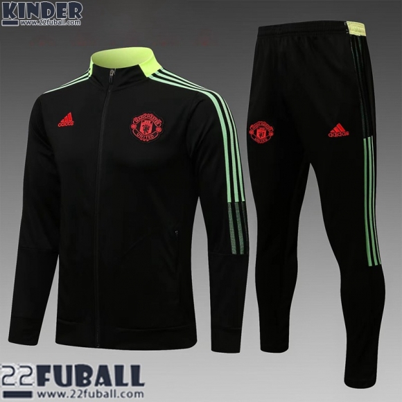 Sweatjacke Manchester United Schwarz Kinder 21 22 TK169